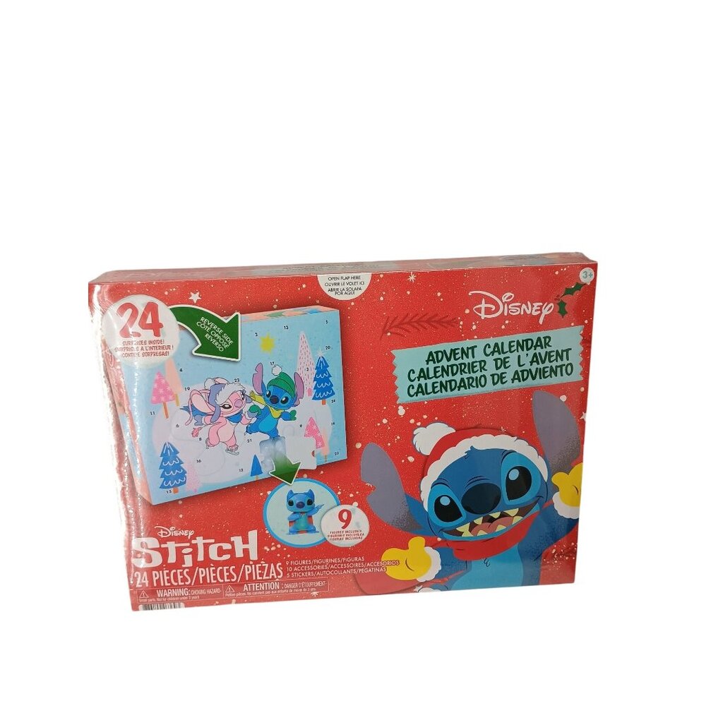 Disney Stitch Advent Calendar With 24‎ Surprises Inside Holiday-Themed Figurines